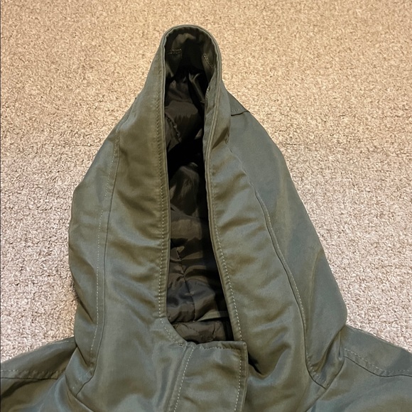 New York and Company olive green hooded jacket size large - Picture 3 of 10